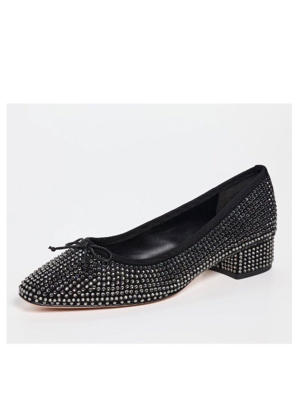 Veronica Beard Cecile Rhinestone Block Heel Ballet Pump Sz 6